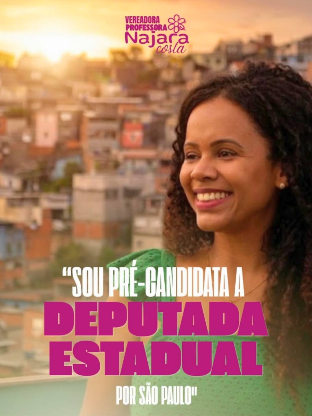 Publicação recente do Instagram da Vereadora Professora Najara Costa